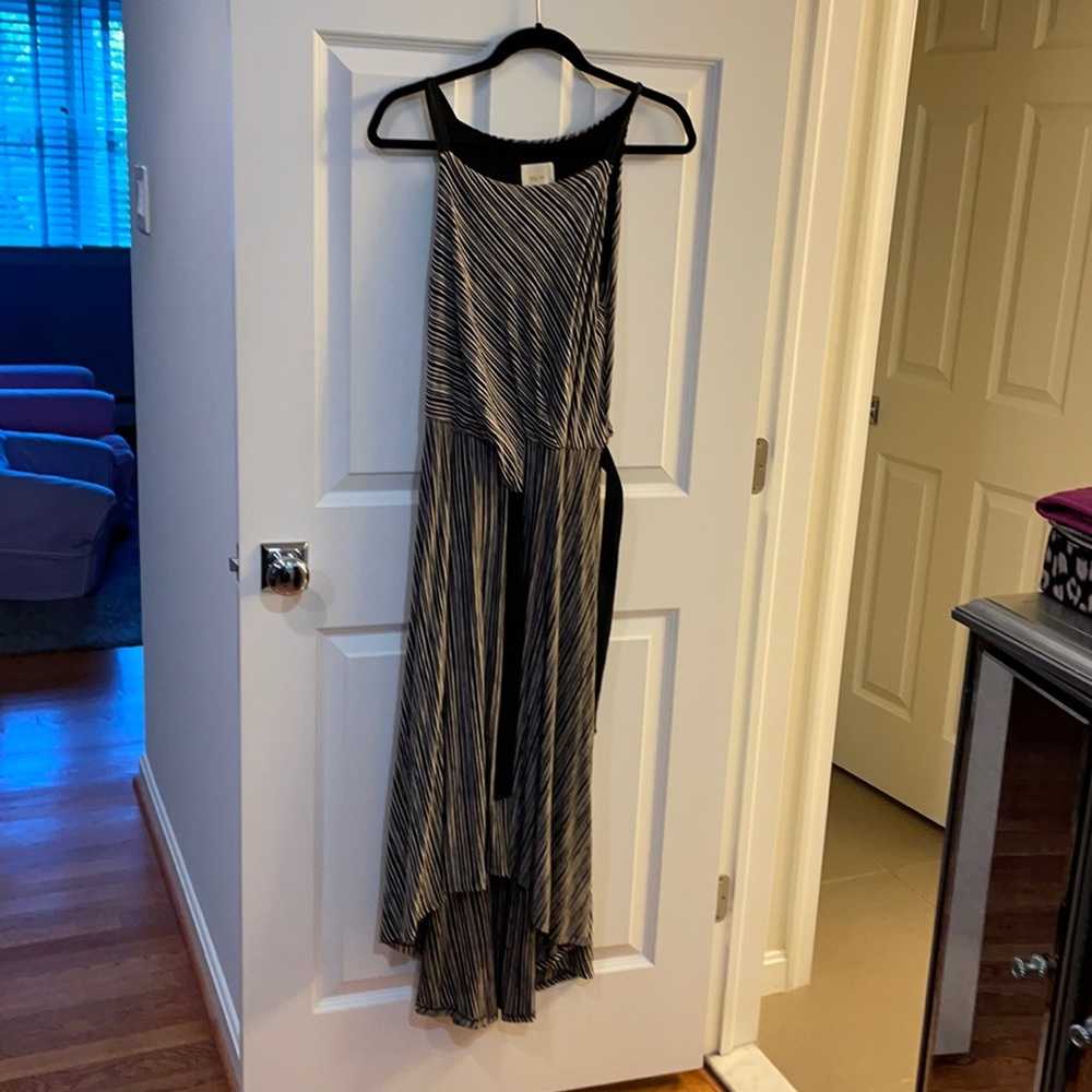 Black and black white dress